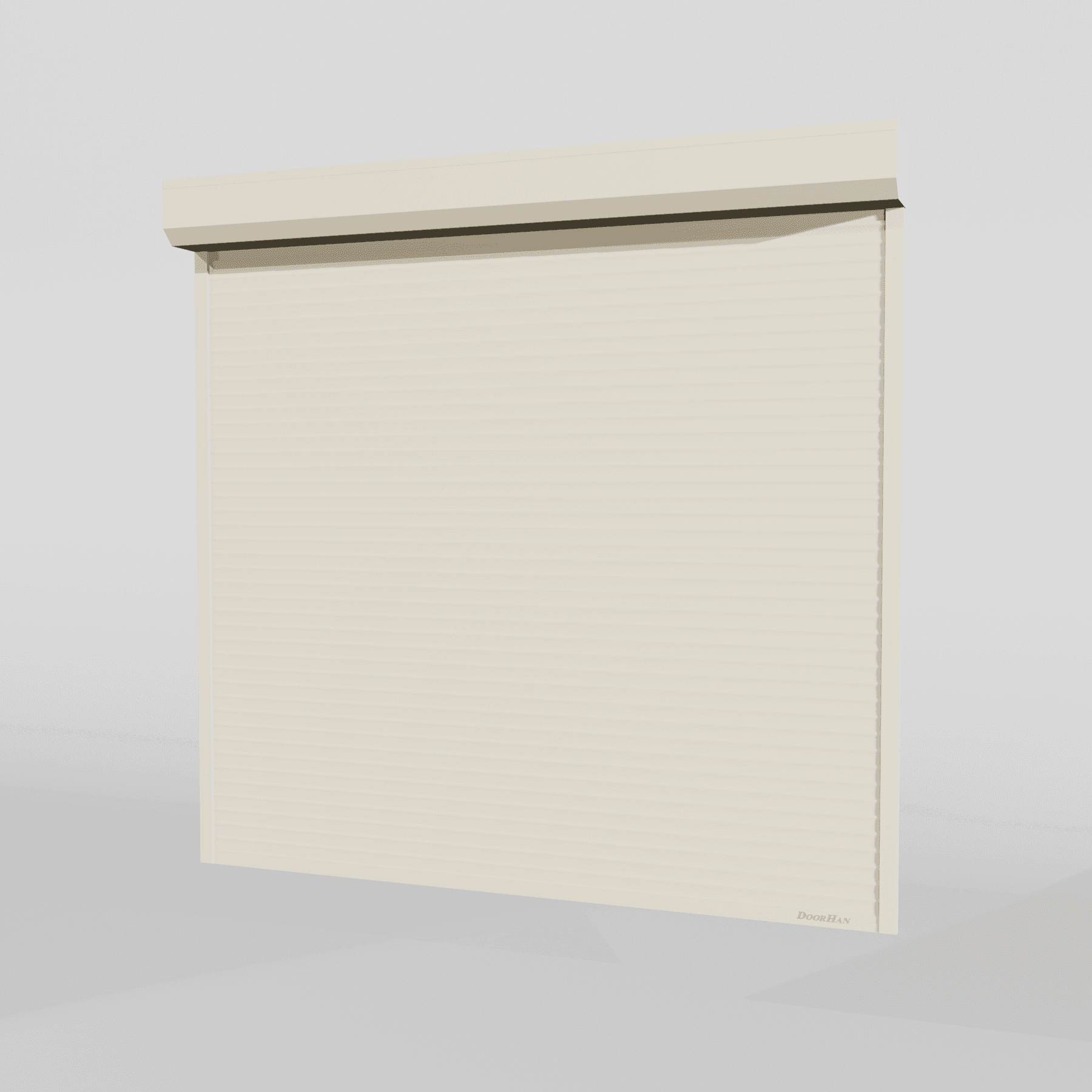 Рольворота DoorHan 2300х1600 цвета RAL 1014 (бежевый) невзломостойкие с автоматикой — фото 2